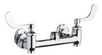 Chicago Faucets 640-LES317YAB Sink Faucet, 8'' Wall W/ Stops
